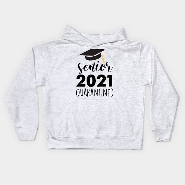 senior 2021 quarantined Kids Hoodie by busines_night